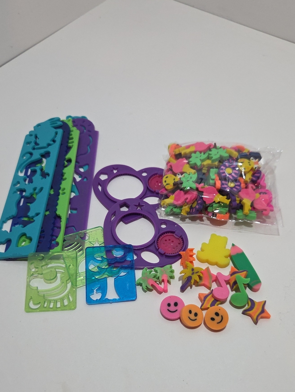 Lisa Frank Erasers and Stencils